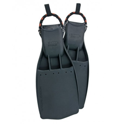 Rubber Fins Powerjet,  With Ss Spring Straps (42/44) L - Medium Hard